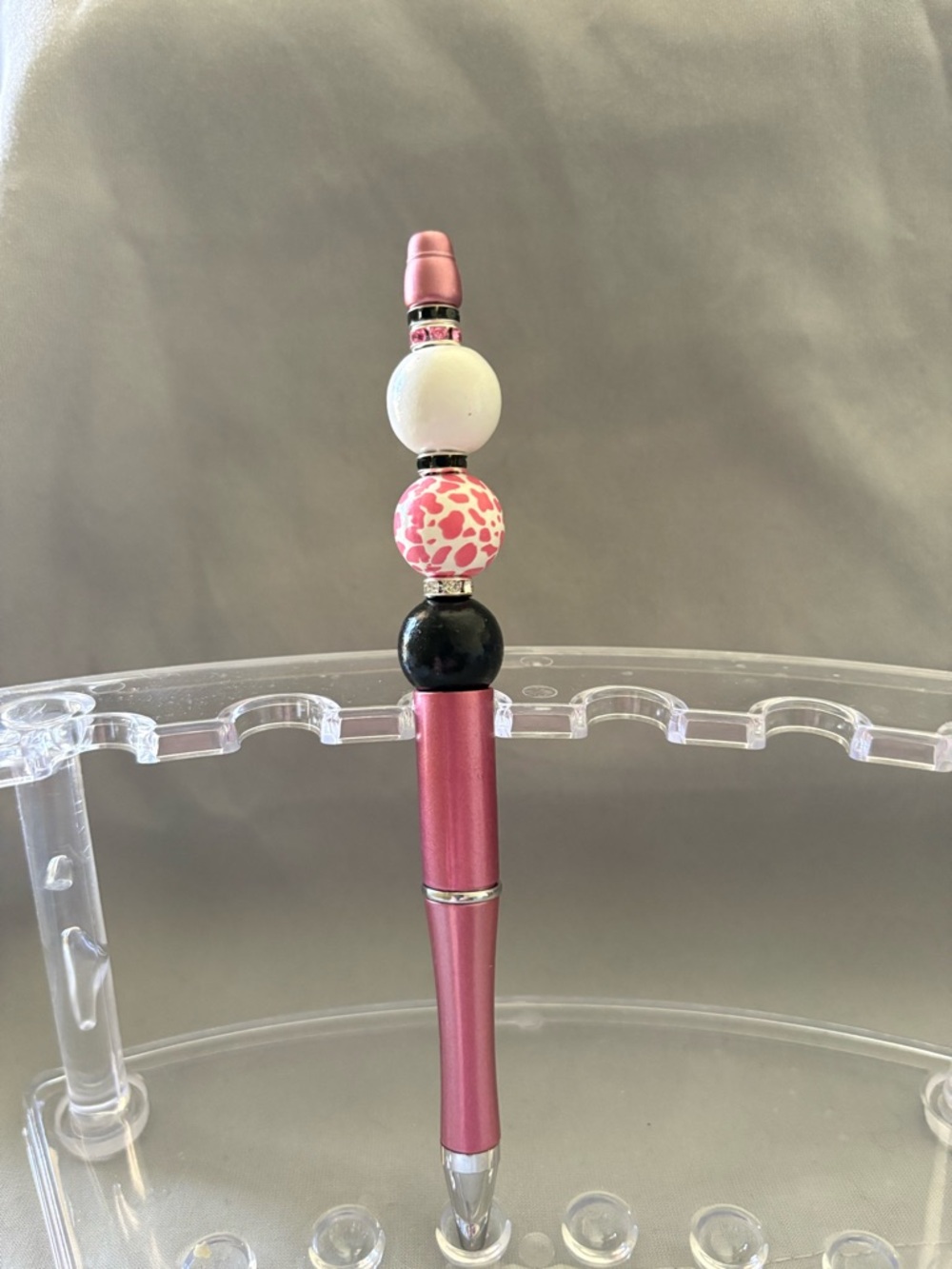 Pink Beaded Stylus Pen for Home Office